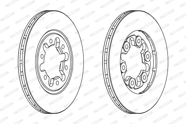 Brake Disc Vented Front Ford Courier/ Mazda Spect (Single)