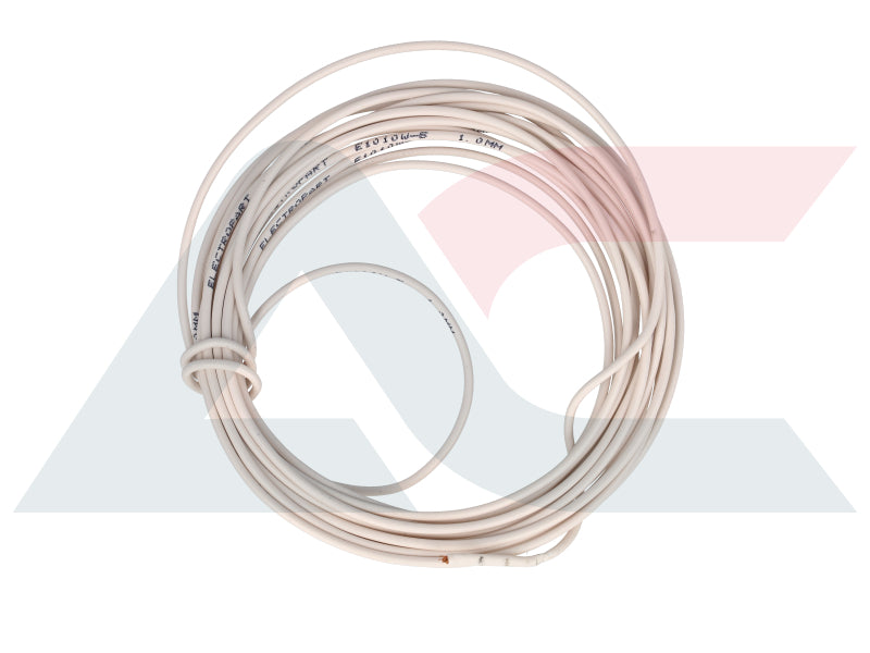 Electric Cable 1.00mm White (5M)