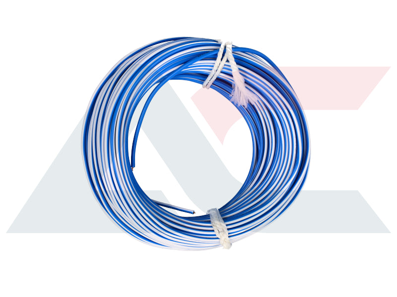 Electric Cable 1.00mm Blue/Wh (30M)