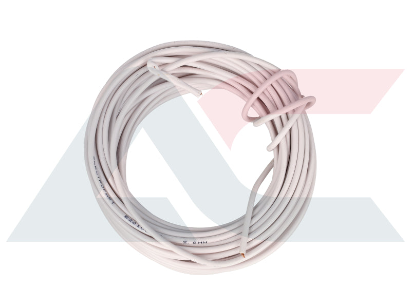 Electric Cable 2.00mm White (10M)