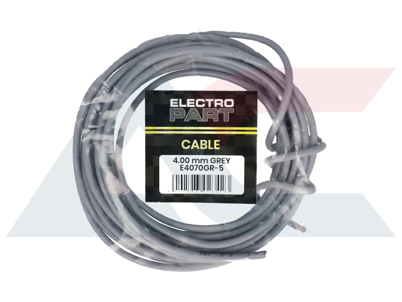 Electric Cable 4.00mm Grey (5M)