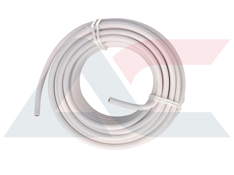 Electric Cable 8.00mm White (10M)