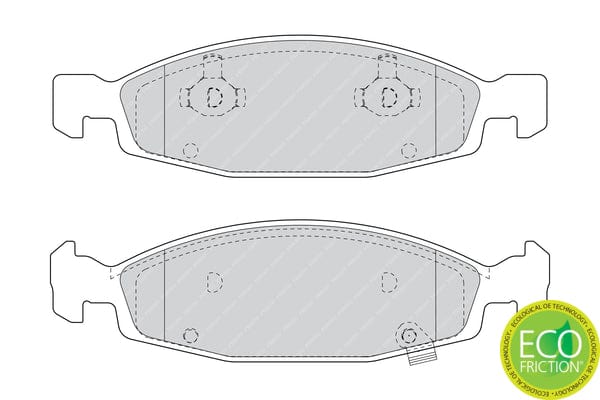 Brake Pads Front Jeep Grand Cherokee (1999-2005) (FERODO FDB1523) (SET LH & RH Wheel)