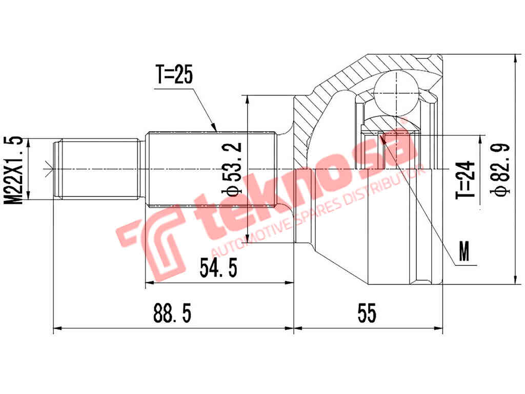 Fds072 Outer Cv Joint Ford Focus 1.8Tdci Focus 2.0I St170 Zetec F