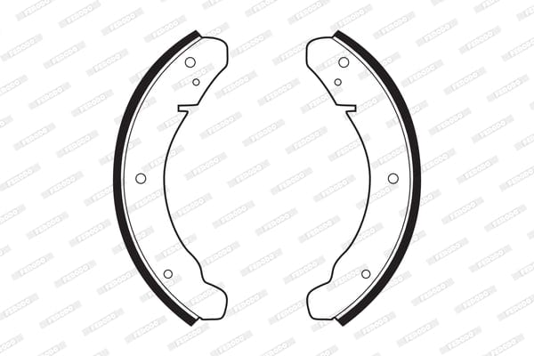 Brake Shoes Vw Beetle 1300,1500,1600 1966 Front Solidb11 Ferodo