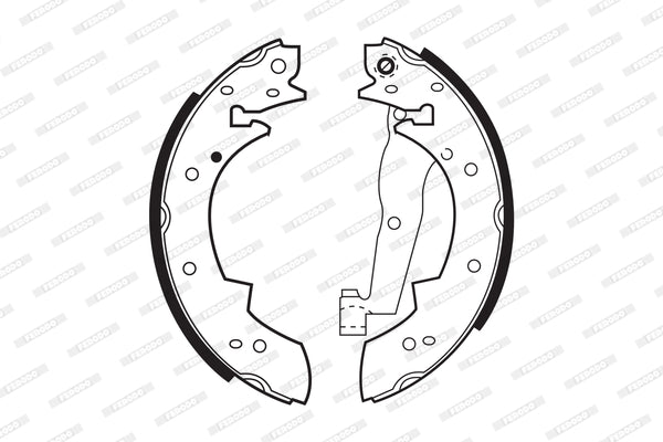 Brake Shoes Bmw 3 Series E30,Toyota Camry,Cressida Front Solidb173 Ferodo