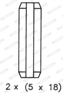 Remskoene Nissan Almera 1.6 4 Deur (Qg16) 2001 Voor Soliede B222 Ferodo