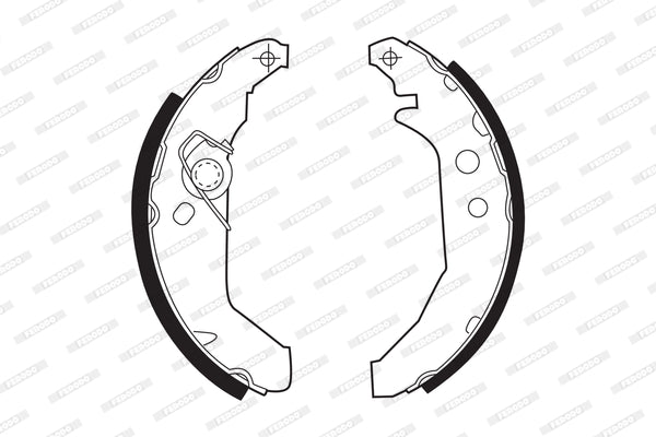 Brake Shoes Fsb265 Ford Fiesta 1 2 Ford Ikon 2 3 Mazda Soho F.I F