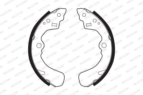 Brake Shoes Kia Rio 1.3,1.5 Shuma,Mazda Etude (2000 ) Mitsubishi Tredia,Tata Indigo 1.4D Front Solidb341 Ferodo