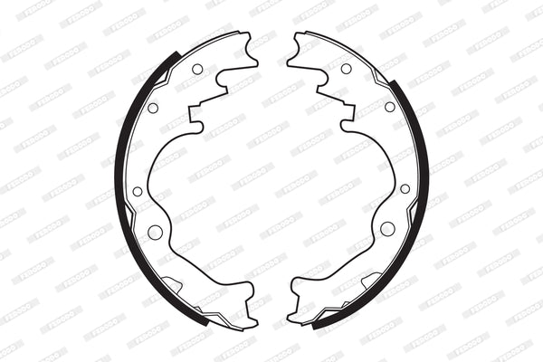 Brake Shoes Ford Courier,Mazda B Series,Nissan 1 Tonner,Hardbody Front Solidb343 Ferodo