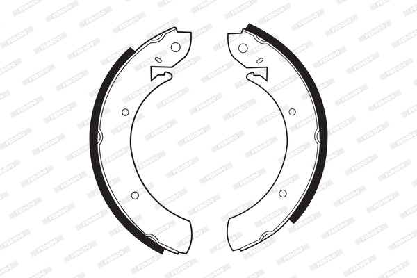 Brake Shoes Ford Cortina 1977 , Husky,Isuzu Frontier,Kb Series,Mazda B1600,Colt,Nissan 720,Hardbody,Toyota Hiace (Local Diff) Front Solidb361 Ferodo