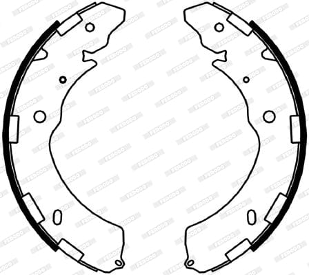 Brake Shoes Isuzu KB250 LE 4x2 4x4 D-Teq Fiat Fullback 2.4TD (FSB4052)