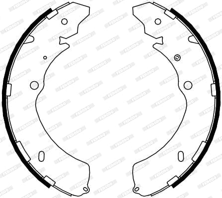 Brake Shoes Gwm Steed 3, Steed 5 Multi Wagon,Isuzu Kb250,300,360 Front Solidb4090 Ferodo