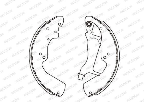 Brake Shoes Fsb4179 Ford Ranger 2500Td 4X4 Ranger 2.2I 3.0Tdci Mz