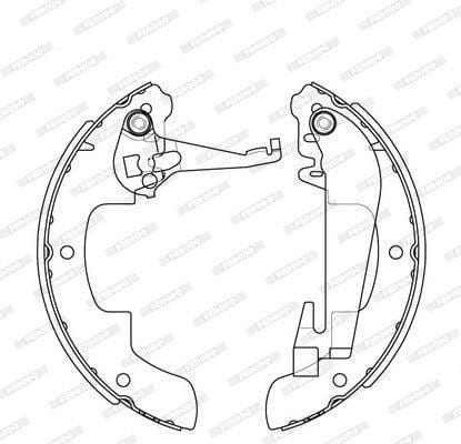 Brake Shoes Fsb4232 Opel Kadett Peugeot 305 Toyota Condor Corolla