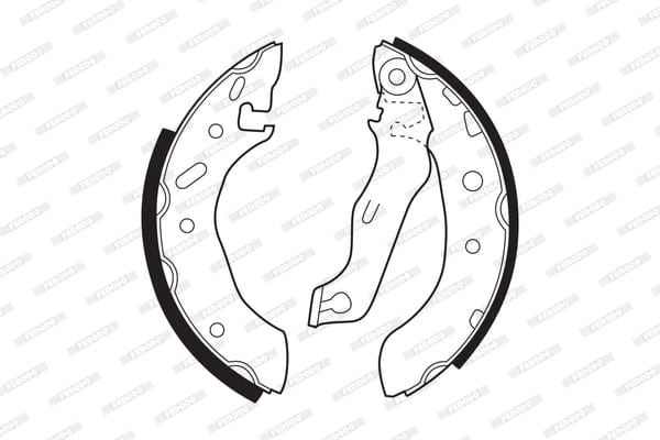 Brake Shoes Ford Escort 1400,1600,1800 Fiesta 1,2 Mazda Soho Front Solidb543 Ferodo