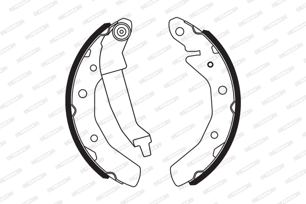 Brake Shoes Cherry Qq3 1.1Cc,Chev Spark 0.8,1.0 Lite,1.2,Daewoo Matiz Front Solidb566 Ferodo