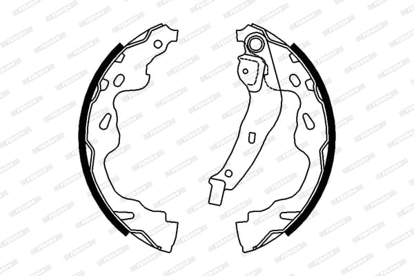 Remskoene Citroen C1, Peugoet 107, Toyota Aygo, Etios 2006 Voor Soliede B672 Ferodo