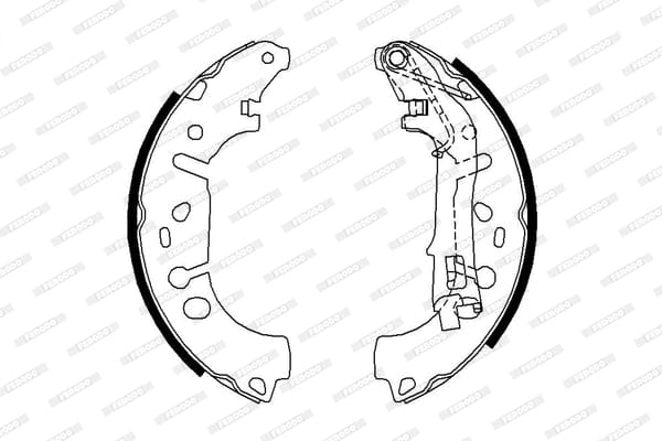 Brake Shoes Fiat Grand Punto,Linea,Opel Adam,CoRear Solida Front Solidb682 Ferodo