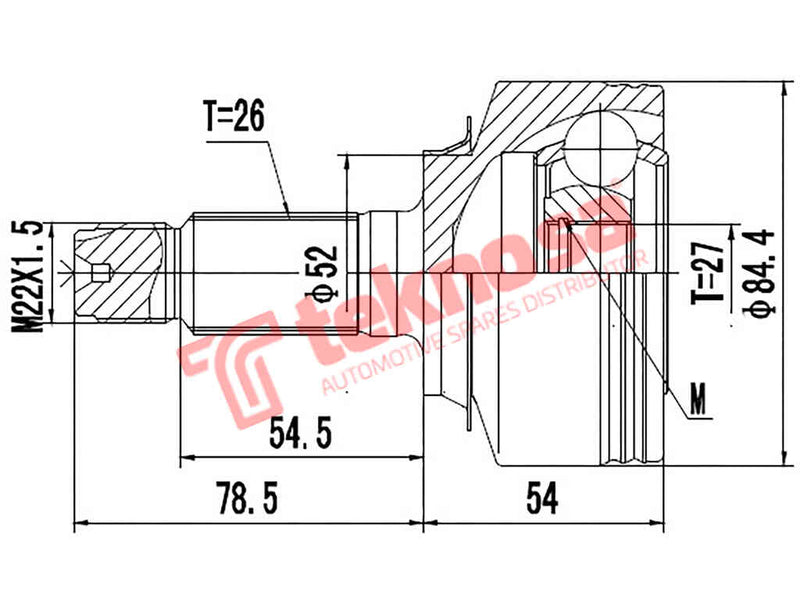Ho7088 Outer Cv Joint Honda Insight 1.3 Hybrid Jazz 3 1.3 1.4 Lda