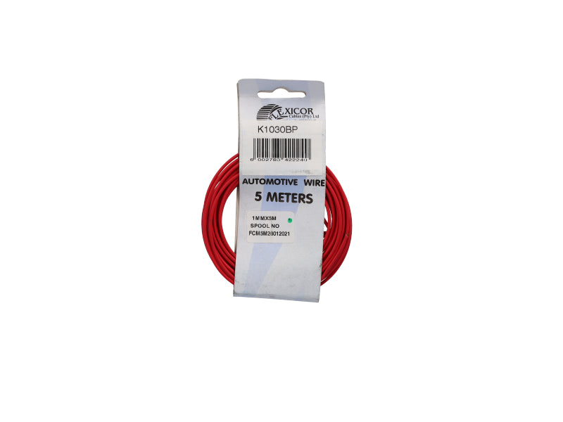 Electric Cable 1.00mm Red (5M)