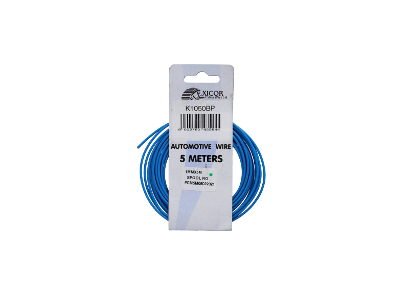 Electric Cable 1.00mm Blue (5M)