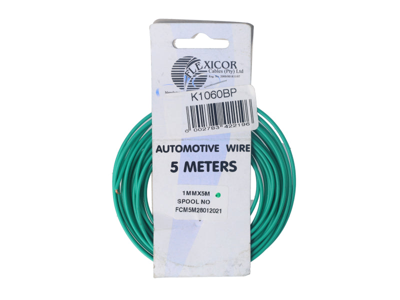 Electric Cable 1.00mm Green (5M)