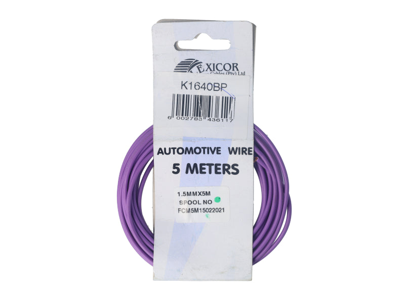 Electric Cable 1.50mm Purple (5M)