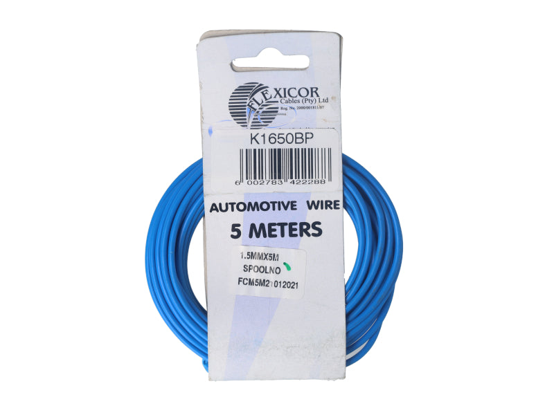 Electric Cable 1.50mm Blue (5M)