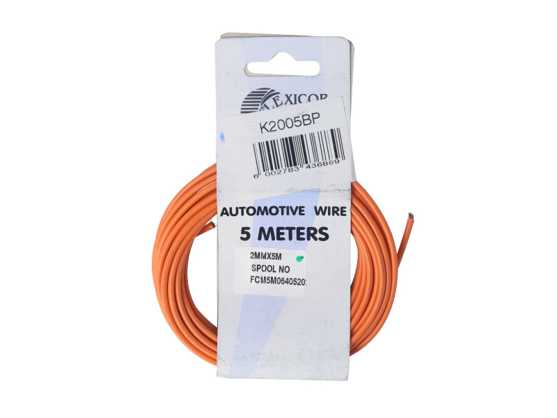 Electric Cable 2.00mm Orange (5M)