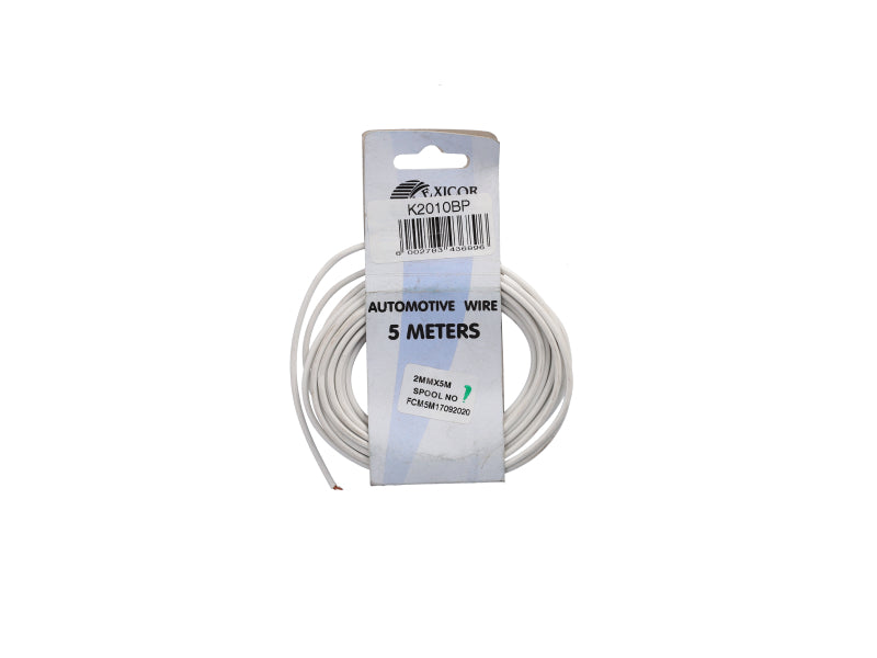 Electric Cable 2.00mm White (5M)