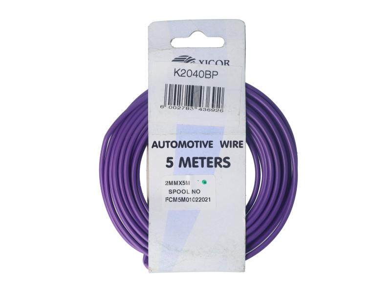 Cable 2.00Mm Purple 5M Roll
