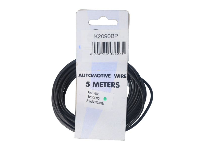 Electric Cable 2.00mm Black (5M)