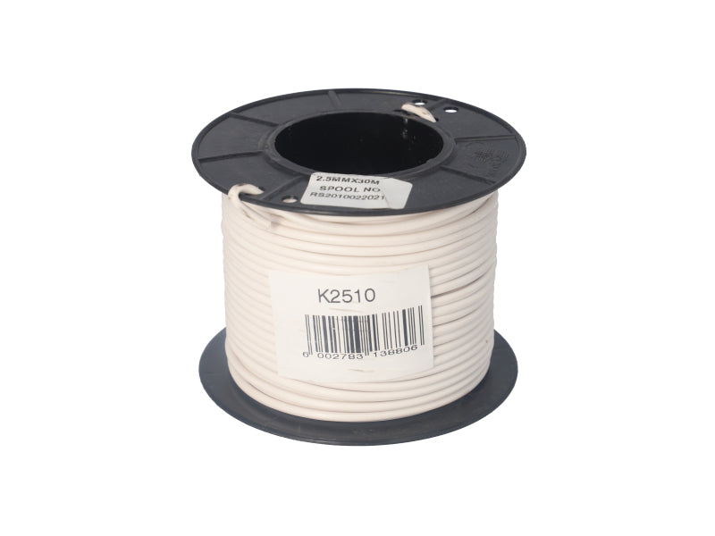 Electric Cable 2.50mm White (30M)