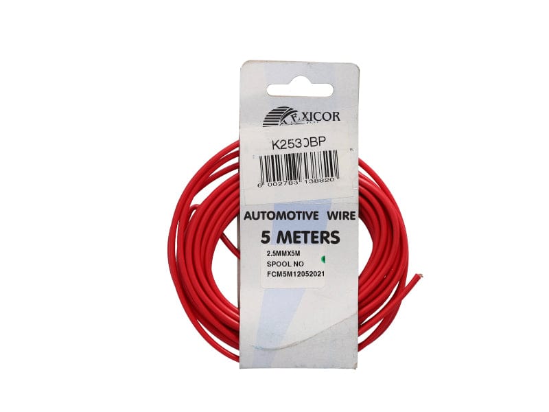 Elektriese Kabel 2.50mm Rooi (5M)