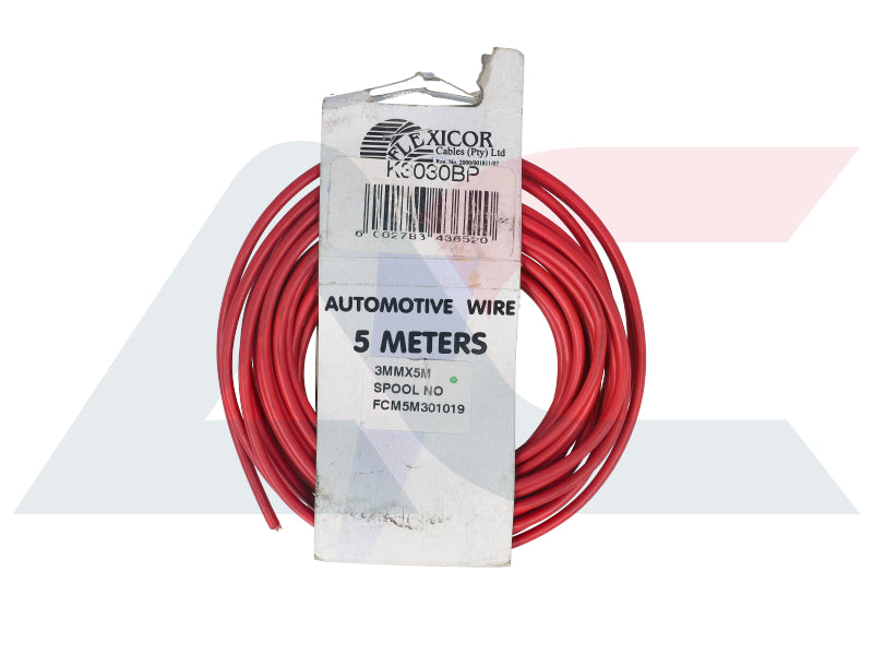 Electric Cable 3.00mm Red (5M)