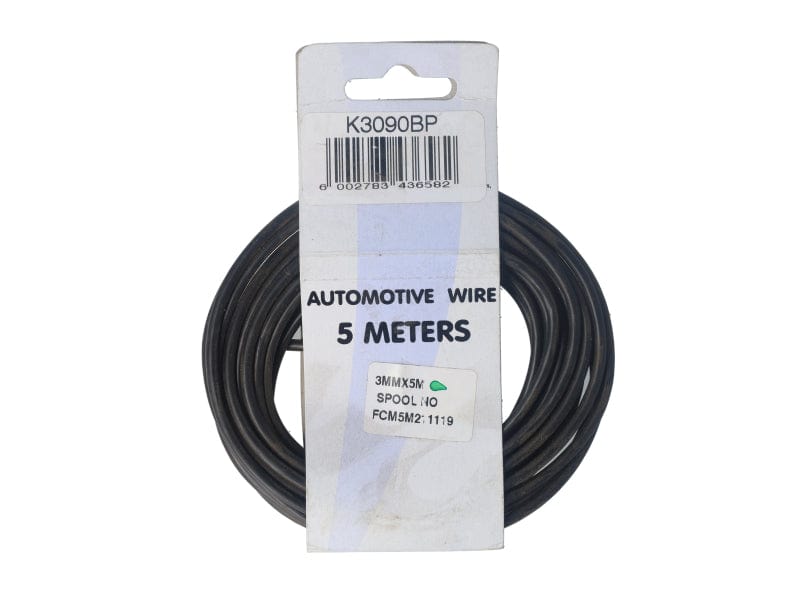 Elektriese Kabel 3.00mm Swart (5M)