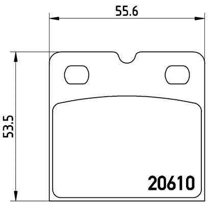 Brembo Brake Pads Rear Audi R8 ( Set Lh&Rh) (P02001)