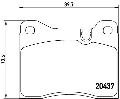 Brembo Brake Pads Front Bmw 5/7 Series ( Set Lh&Rh) (P06003)