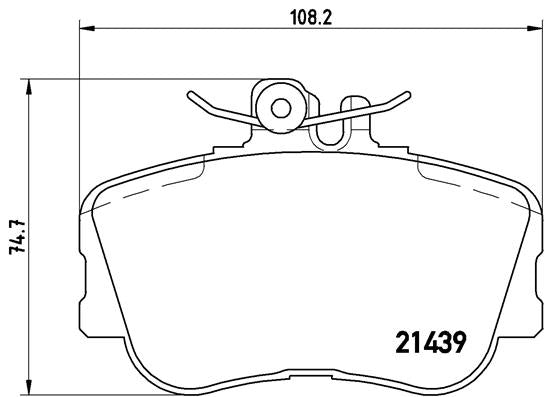 Brembo Brake Pads Front Mercedes C Class ( Set Lh&Rh) (P06017)