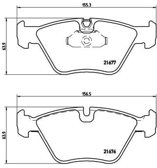 Brembo Brake Pads Front Bmw 5 Series ( Set Lh&Rh) (P06022)