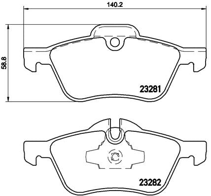 Brembo Brake Pads Front Mini Cooper '01 ( Set Lh&Rh) (P06030)