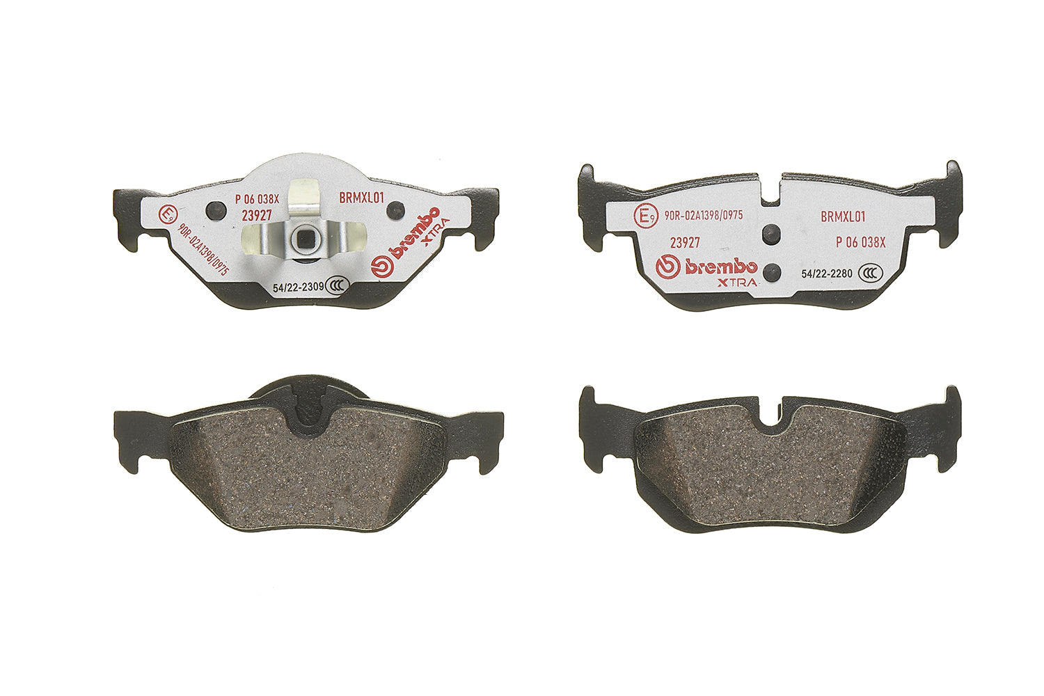 Brembo Brake Pads Rear Bmw 1 Series ( Set Lh&Rh) (P06038X)