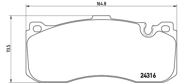 Brembo Brake Pads Front Mini R56 Jcw Gp/Bmw ( Set Lh&Rh) (P06041)