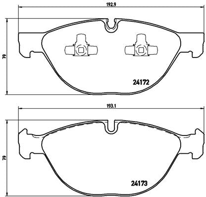 Brembo Brake Pads Front Bmw X5/X6 ( Set Lh&Rh) (P06058)