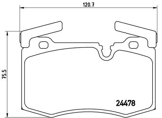 Brembo Brake Pads Front Mini R55/6/7 208 ( Set Lh&Rh) (P06068)