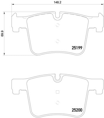 Brembo Brake Pads Front Bmw 1 F20/3 F30/ ( Set Lh&Rh) (P06075)