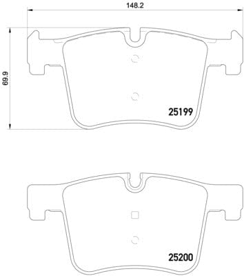 I-Brembo Brake Pads Front Bmw 1 F20/3 F30/ ( Set Lh&amp;Rh) (P06075)