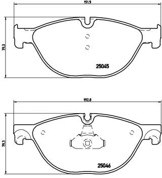 Brembo Brake Pads Front Bmw 5/6/7Seriesf ( Set Lh&Rh) (P06076)