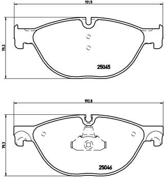 Brembo Brake Pads Front Bmw 5/6/7Seriesf ( Set Lh&Rh) (P06076)